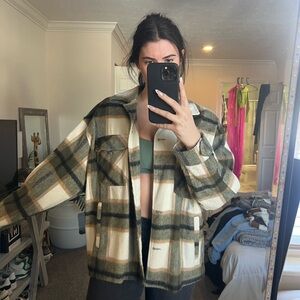 Zara wool flannel jacket